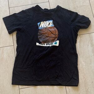 Nike Black T-Shirt with Basketball Design